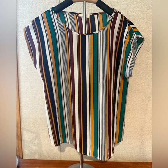 love J Tops - Love J Multicolor Striped Blouse